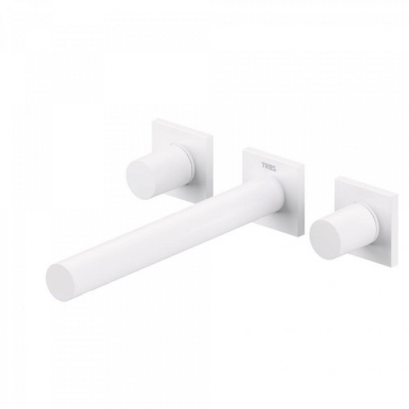 Tres PROJECT COLORS Bateria podtynkowa biały mat Wylewka 206 mm. 211.752.01.BM