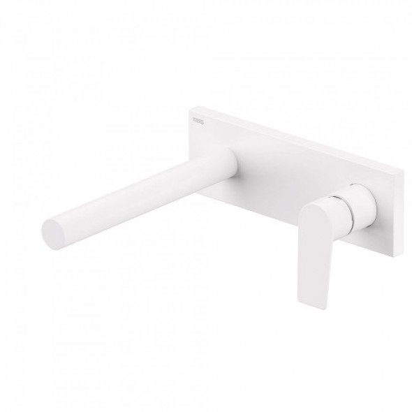 Tres PROJECT COLORS Bateria podtynkowa biały mat Wylewka 213 mm. 211.202.02.BM