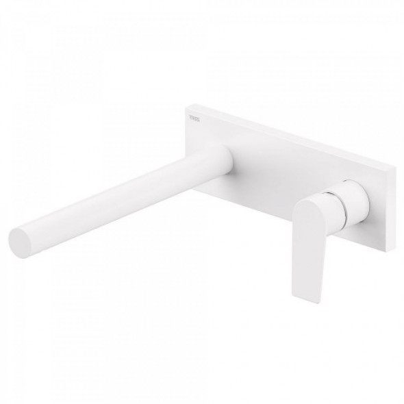 Tres PROJECT COLORS Bateria podtynkowa biały mat Wylewka 253 mm. 211.202.03.BM