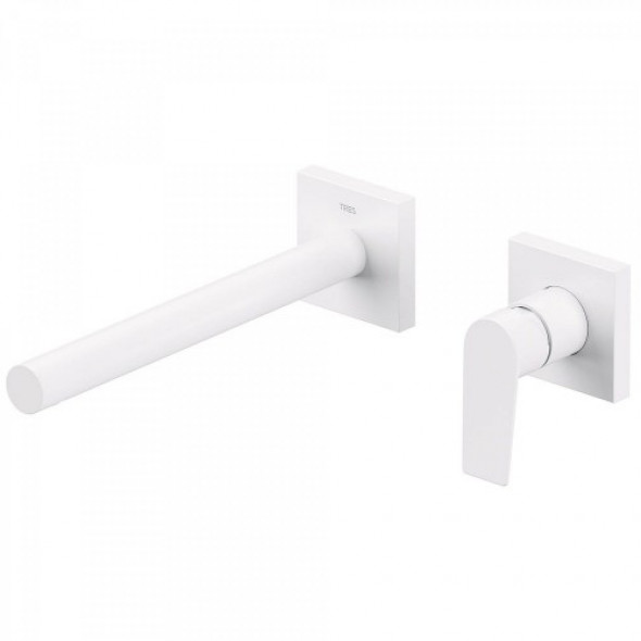 Tres PROJECT COLORS Bateria podtynkowa biały mat Wylewka 253 mm. 211.202.83.BM