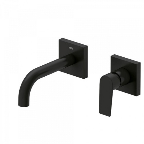 Tres PROJECT COLORS Bateria podtynkowa czarny mat Wylewka 170 mm. 211.200.80.NM