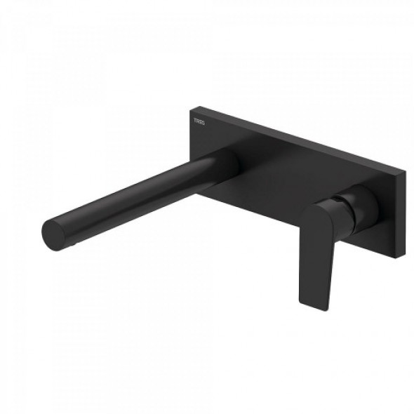 Tres PROJECT COLORS Bateria podtynkowa czarny mat Wylewka 213 mm. 211.202.02.NM