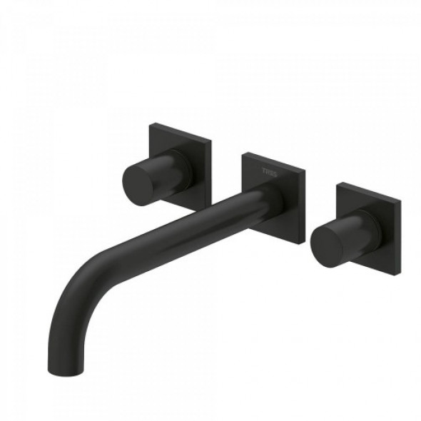 Tres PROJECT COLORS Bateria podtynkowa czarny mat Wylewka 214 mm. 211.152.01.NM