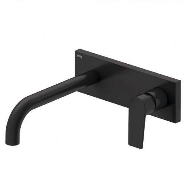 Tres PROJECT COLORS Bateria podtynkowa czarny mat Wylewka 224 mm 211.200.02.NM