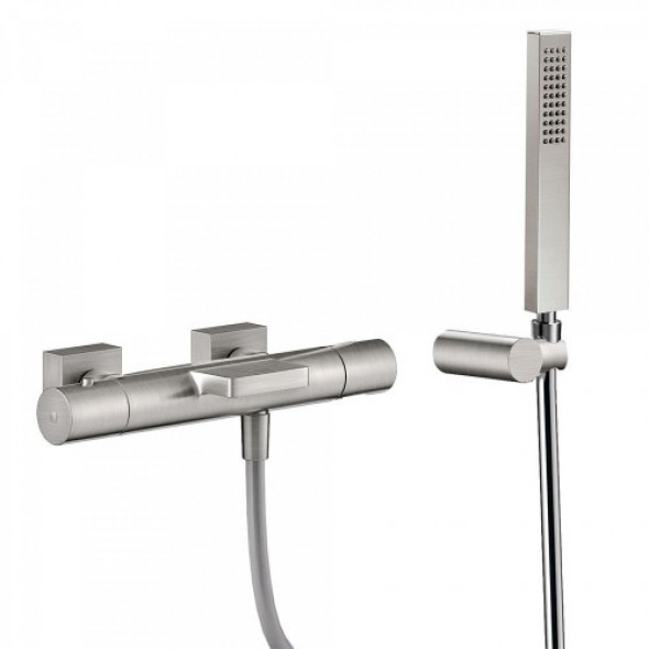 Tres PROJECT COLORS Bateria termostatyczna wannowa stal 211.174.09.AC