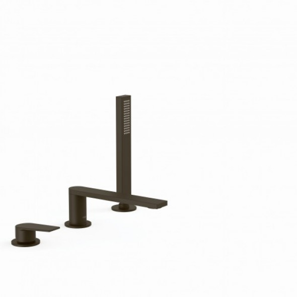 Tres PROJECT COLORS Bateria wannowa trzyotworowa 180mm Czarny brąz 211.161.01.KMB