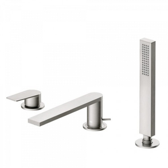 Tres PROJECT COLORS Bateria wannowa trzyotworowa 180mm stal 211.161.01.AC