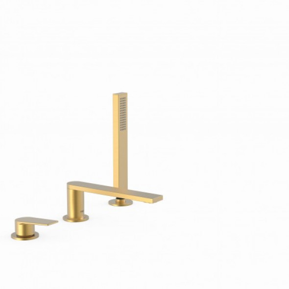 Tres PROJECT COLORS Bateria wannowa trzyotworowa 180mm Złoto Matowe 211.161.01.OM