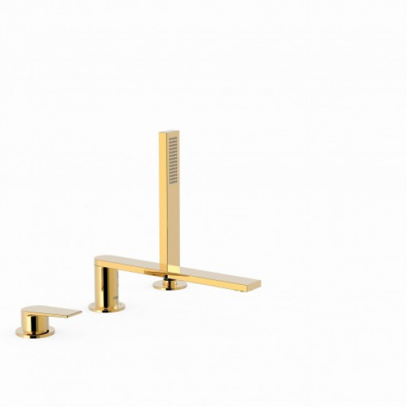 Tres PROJECT COLORS Bateria wannowa trzyotworowa 230mm Złoto 211.161.03.OR