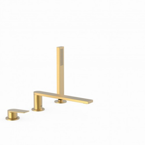 Tres PROJECT COLORS Bateria wannowa trzyotworowa 230mm Złoto Matowe 211.161.03.OM