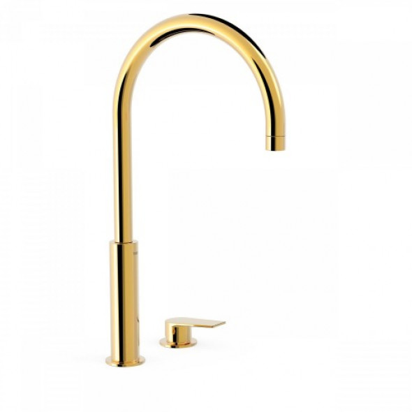 Tres PROJECT COLORS Nablatowa bateria umywalkowa złota 211.105.02.OR