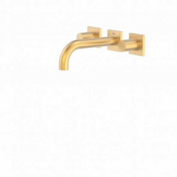 Tres Project-Tres Bateria podtynkowa Dołączony i nierozdzielny korpus podtynkowy. Wylewka 164 mm.24-K Złoto Matowe 211.151.01.OM