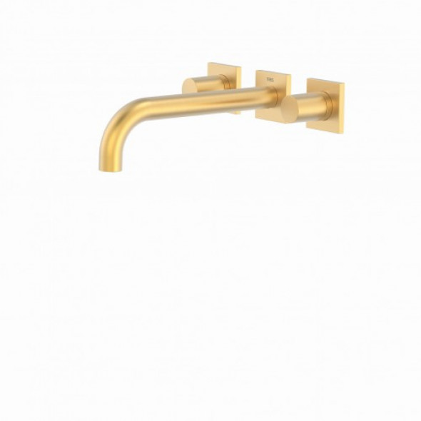 Tres Project-Tres Bateria podtynkowa Dołączony i nierozdzielny korpus podtynkowy. Wylewka 214 mm. 24-K Złoto Matowe 211.152.01.OM