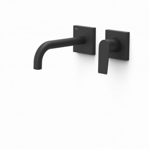 Tres Project-Tres Bateria podtynkowa umywalkowa Wylewka 180 mm Czerń Matowa 211.300.01.NM