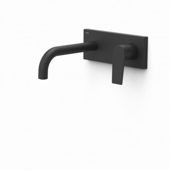Tres Project-Tres Bateria podtynkowa umywalkowa Wylewka 180 mm Czerń Matowa 211.300.11.NM