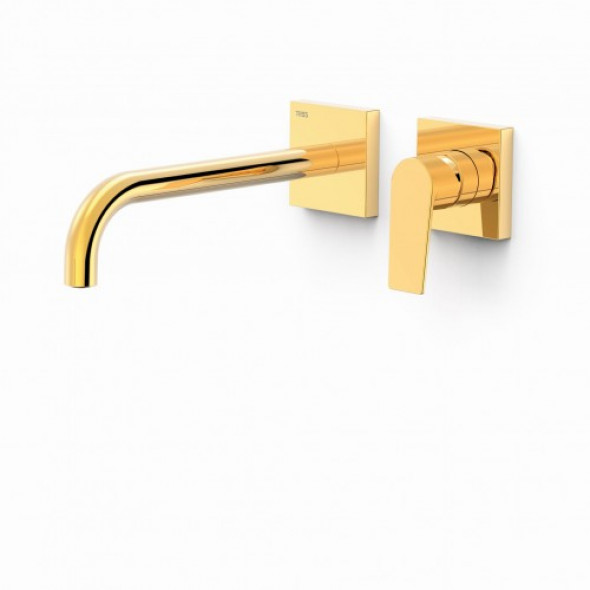 Tres Project-Tres Bateria podtynkowa umywalkowa Wylewka 240 mm 24-K Złoto 211.300.02.OR
