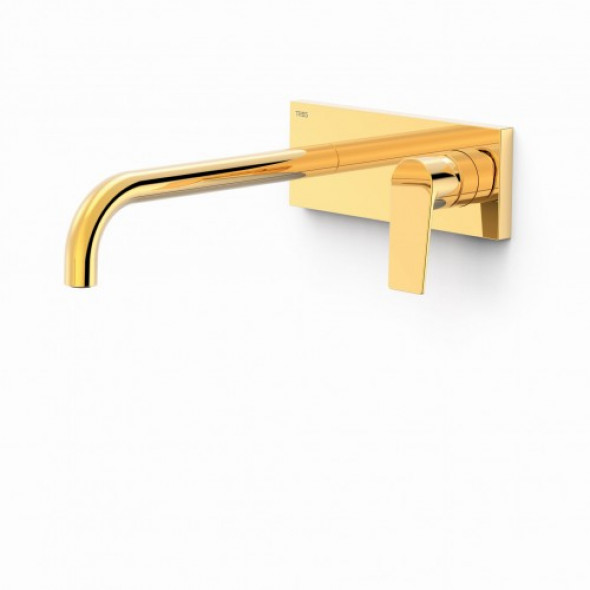 Tres Project-Tres Bateria podtynkowa umywalkowa Wylewka 240 mm 24-K Złoto 211.300.12.OR