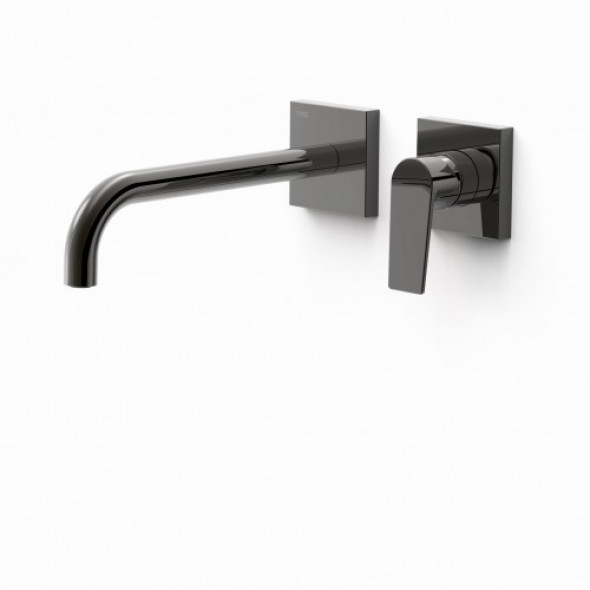 Tres Project-Tres Bateria podtynkowa umywalkowa Wylewka 240 mm Czerń Metalizowana 211.300.02.KM