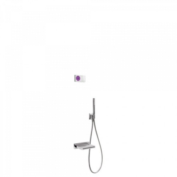Tres SHOWER TECHNOLOGY Podtynkowy termostatyczny elektroniczny zestaw nawannowy SHOWER TECHNOLOGY 092.865.56