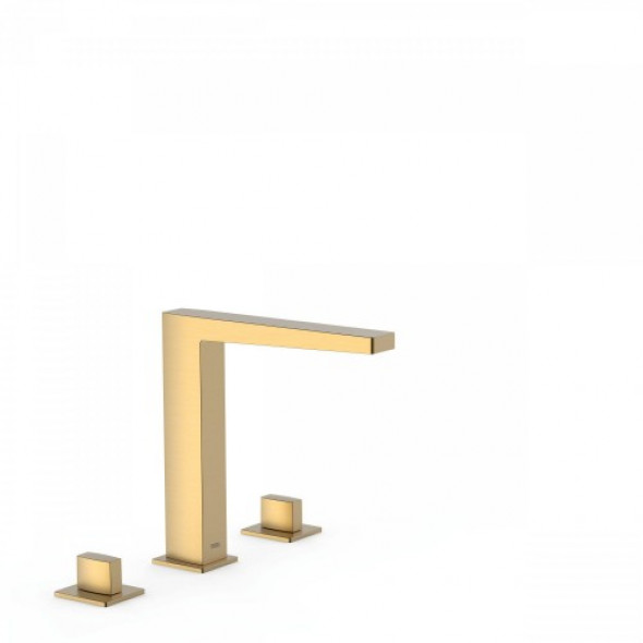 Tres SLIM-TRES Dwuuchwytowe baterie nablatowe złoty mat 202.105.01.OM