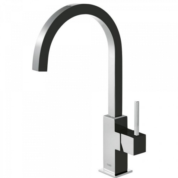 Tres TOP TRES COLORS Bateria zlewozmywakowa stojąca czarny chrom 6.30.497