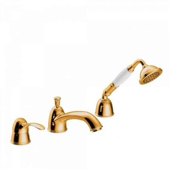 Tres TRES-CLASIC Bateria wannowa trzyotworowa złota 242.145.01.OR