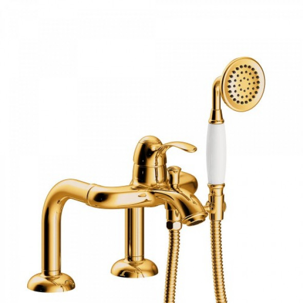 Tres TRES-CLASIC Bateria wannowa trzyotworowa złota 242.194.01.OR