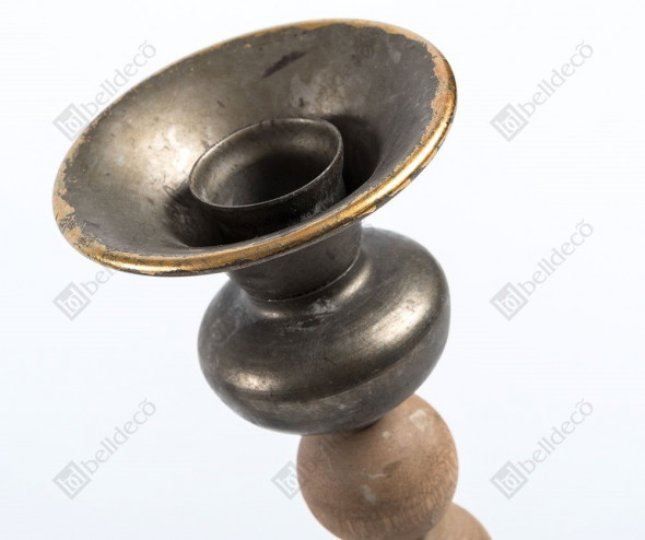 Gold Line Świecznik 1 duży -Kolekcja Belldeco