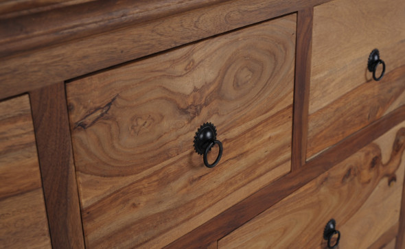 Klasyczna komoda drewniana z szufladami 120 cm RS-01 - Kolekcja Rosewood