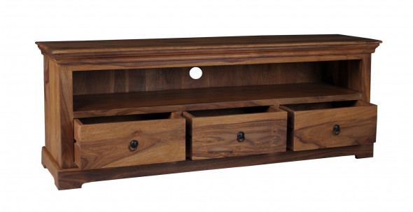 Komoda drewniana RTV z palisandru 150 cm RS-06 - Kolekcja Rosewood