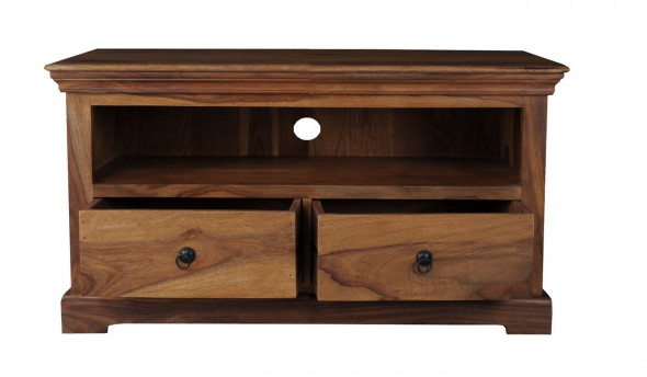 Komoda drewniana RTV z szufladami 115 cm RS-05 - Kolekcja Rosewood