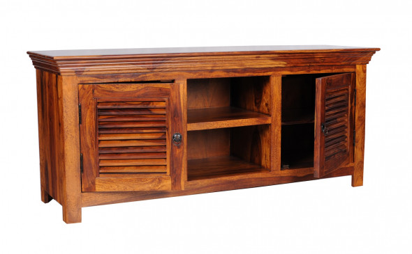 Komoda RTV z żaluzjowymi drzwiczkami SH-4/150 - Kolekcja Shutter