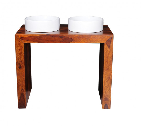 Konsola łazienkowa z drewna palisandru BATH 06 -Kolekcja Pure