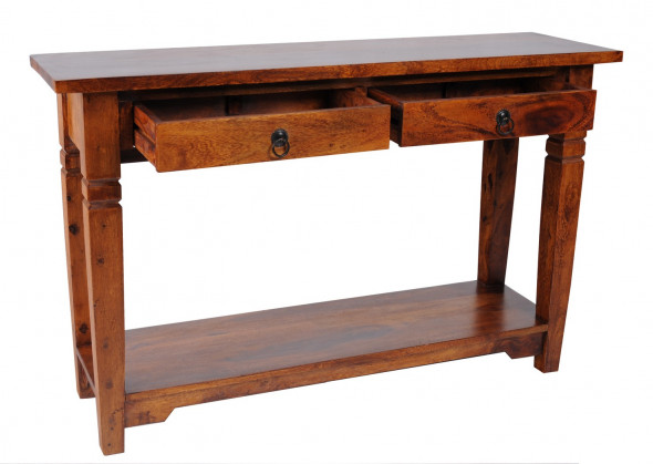 Konsola z litego drewna COL-18 -Kolekcja Colonial