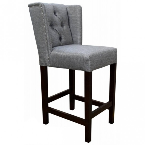 Krzesło barowe tapicerowane LUTON - Kolekcja Chesterfield Grupa B