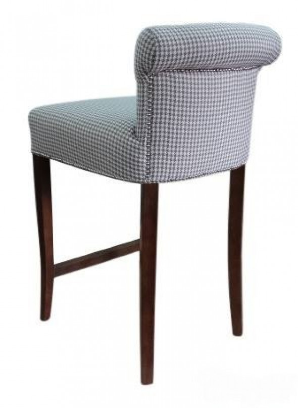 Krzesło barowe tapicerowane OLNEY- Kolekcja Chesterfield