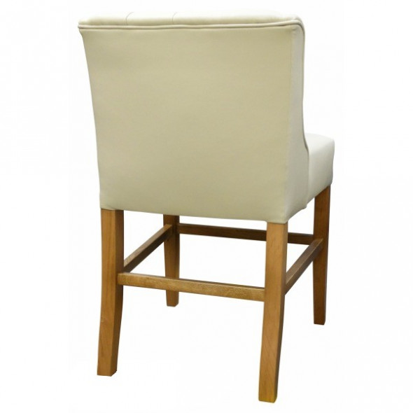 Krzesło barowe tapicerowane SOHAM - Kolekcja Chesterfield Grupa B