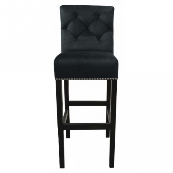 Krzesło barowe tapicerowane TRING - Kolekcja Chesterfield Grupa B