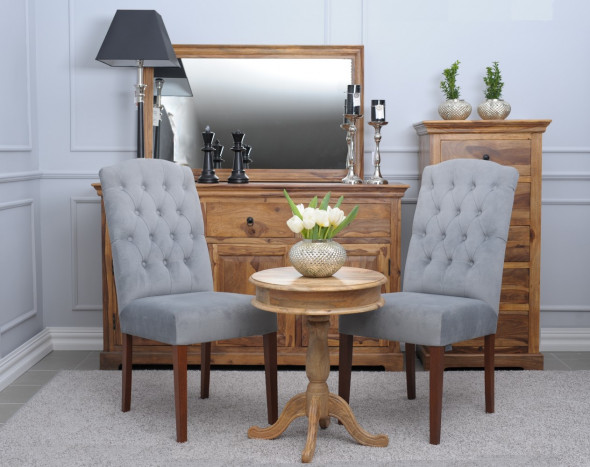 Krzesło tapicerowane JARROW - Kolekcja Chesterfield