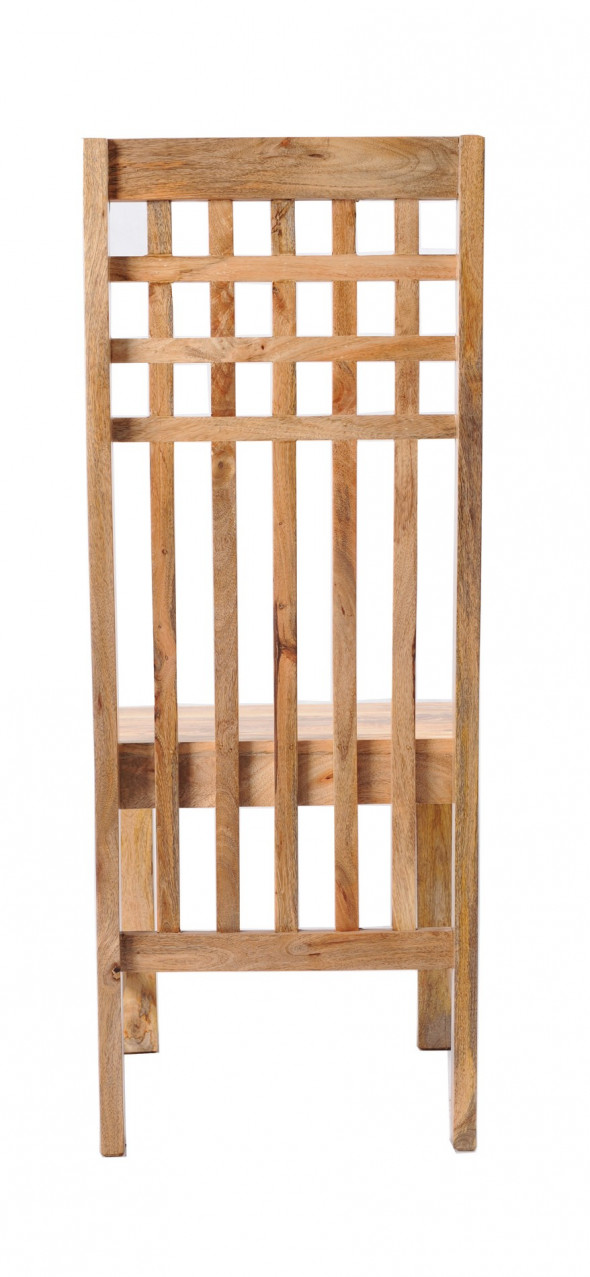 Krzesło z litego drewna mangowca GE-18 - Kolekcja Gentle