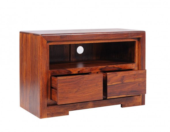 Mała komoda RTV z drewna GE-08- Kolekcja Gentle