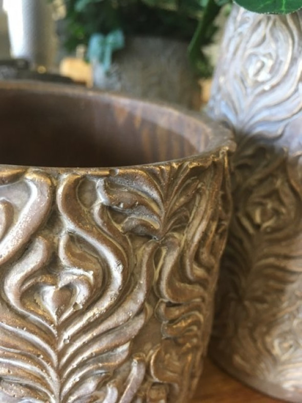 Osłonka złocona prosta mała - Kolekcja Greywood