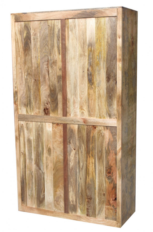 Podwójna nowoczesna witryna z drewna mangowca PU-24-100-Kolekcja Pure