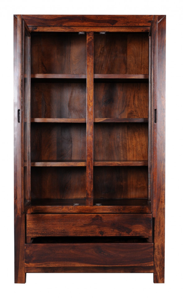 Podwójna nowoczesna witryna z drewna PU-24-100-Kolekcja Pure