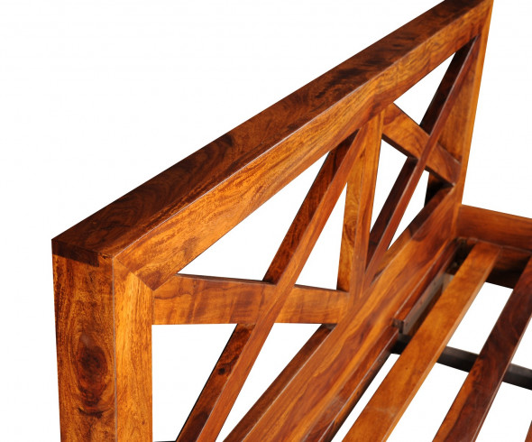 Proste łóżko z iksem CO-23 - Kolekcja COLONIAL OLD