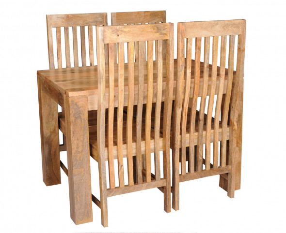 Prosty stół z litego drewna mangowca GE-37-Kolekcja Gentle