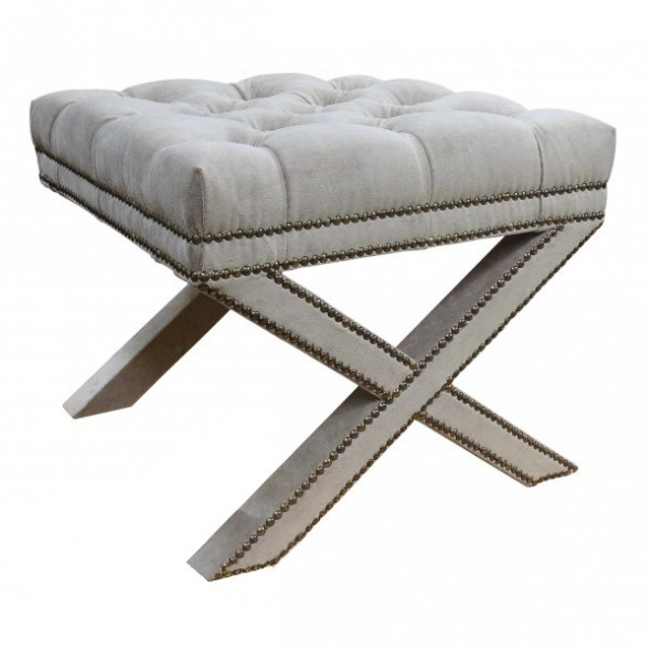 Pufa tapicerowana CROSS - Kolekcja Chesterfield Grupa A