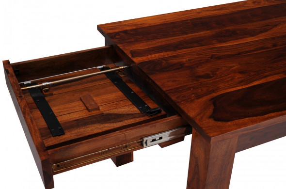 Rozkładany stół z litego drewna z szufladami PU-14 -Kolekcja Pure