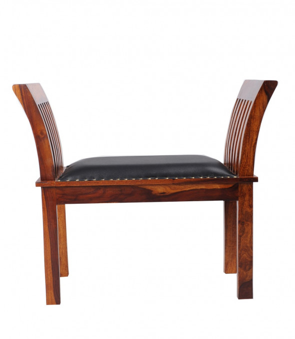 Siedzisko z litego drewna z tapicerką COL-42- Kolekcja Colonial