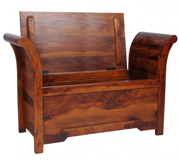 Skrzynia z litego drewna COL-117-120 cm -Kolekcja Colonial